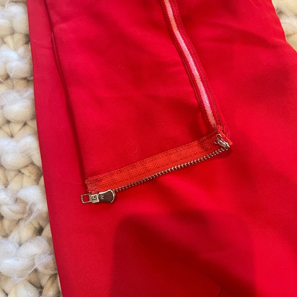 Red zip crop top - Picture 3 of 5